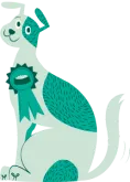 Illustrated image of dog